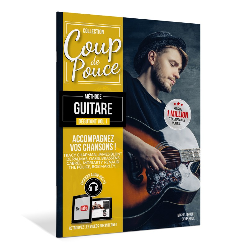 Coup de pouce : méthode guitare débutant : guitare folk - Denis