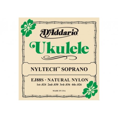 D'ADDARIO Jeu Ukulélé Soprano
