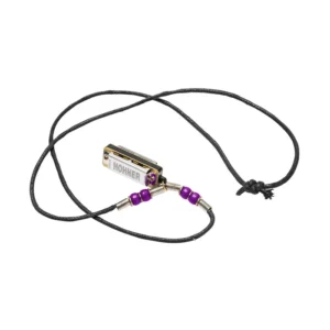 Collier violet avec mini harp Hohner