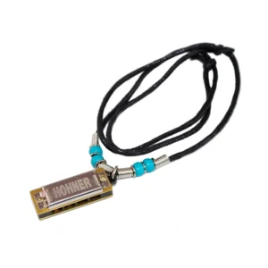 Collier turquoise avec mini harp Hohner